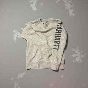 Carhartt Women's Relaxed Fit Midweight Crewneck Block Logo Sleeve Graphic Sweats